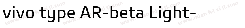vivo type AR-beta Light字体转换